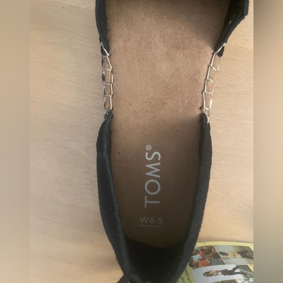 TOMS | Black Katalina Suede Lace Up Espadrilles *New in Box* - Picture 10 of 14